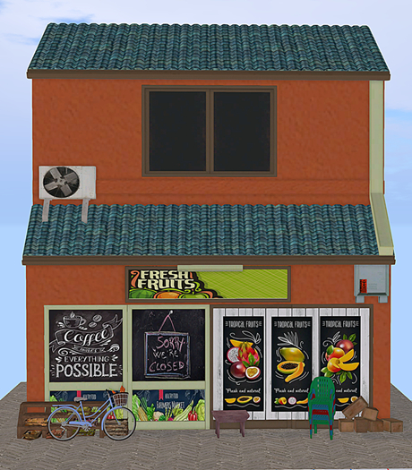 [LOP BACKDROP] Fruit and vegetable store (box)
