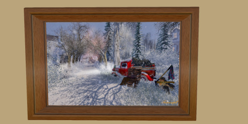 Mesh Frame Original Photography *Winter Trail lg
