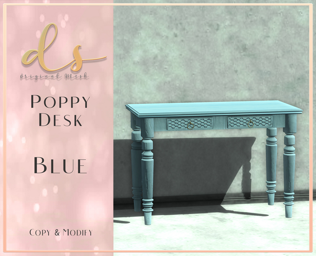 DS - Poppy Desk - Blue