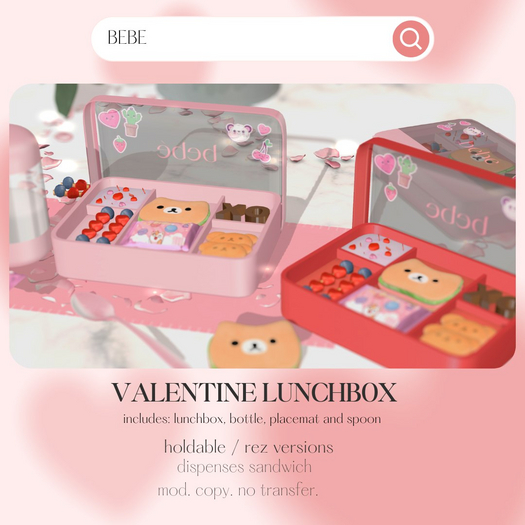 bebe: valentine lunchbox *FP*