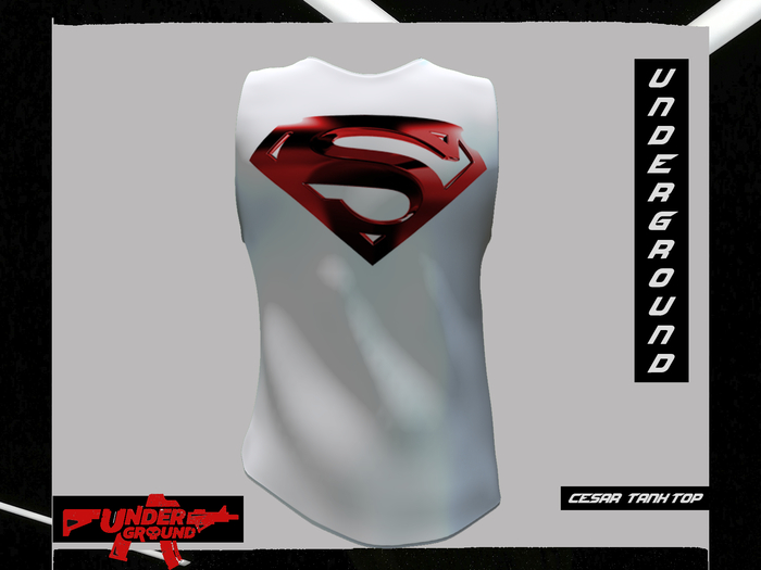 UnderGround Cesar Tank Top White Super 2 