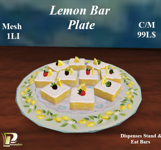 Lemon Bar Plate, 1LI 