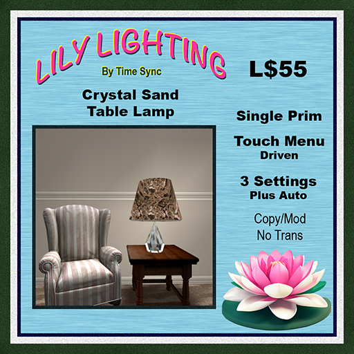 Crysal Sand Table Lamp