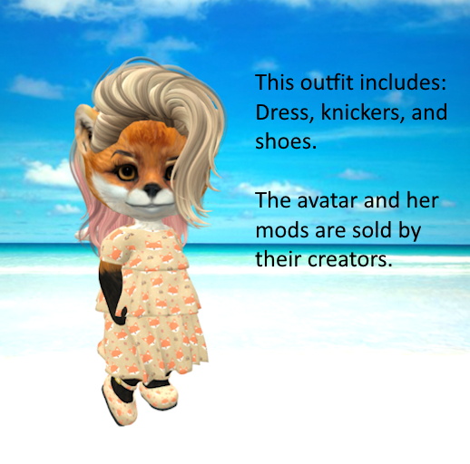 Vibes' Fox Dress Tan
