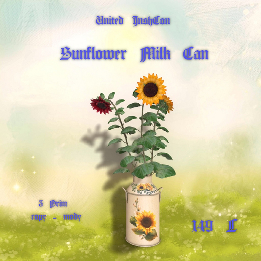 *UI* Sunflower Milk Can v