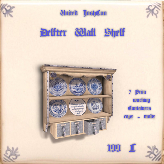 *UI* Delfter Wall Shelf v