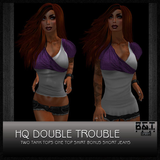 :.<B&T>.: Double Trouble - White / Purple