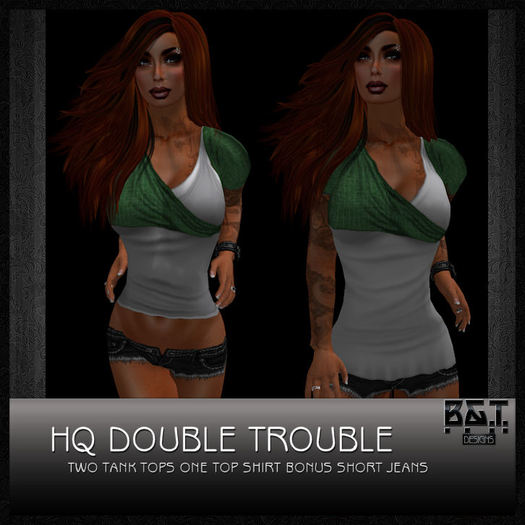 :.<B&T>.: Double Trouble - White / Green