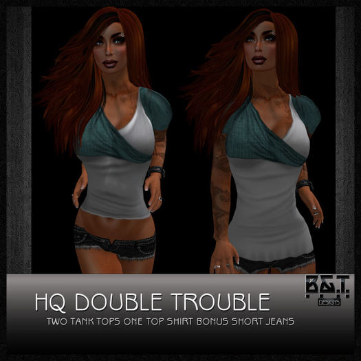 :.<B&T>.: Double Trouble - White / Cyan