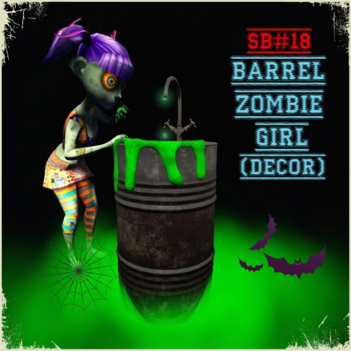 UA [FP-texture] DFS SB#18 Barrel Zombie Girl (Decor) Black