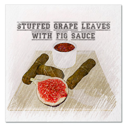 UA [FP-texture] DFS Stuffed Grape Leaves with Fig Sauce