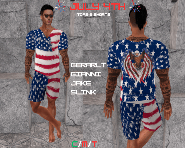 WTFW ~ AMERICA JULY 4th MEN SET