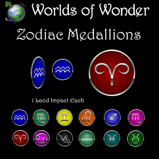 WoW Zodiac Medallions