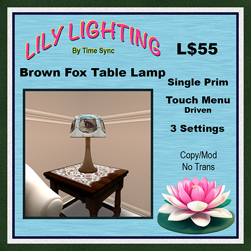 Brown Fox Table Lamp