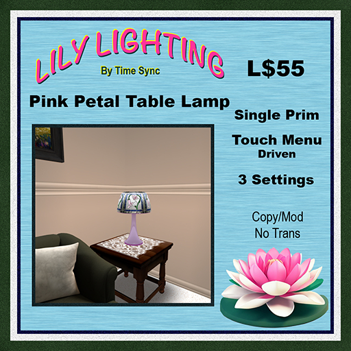 Pink Petal Table Lamp