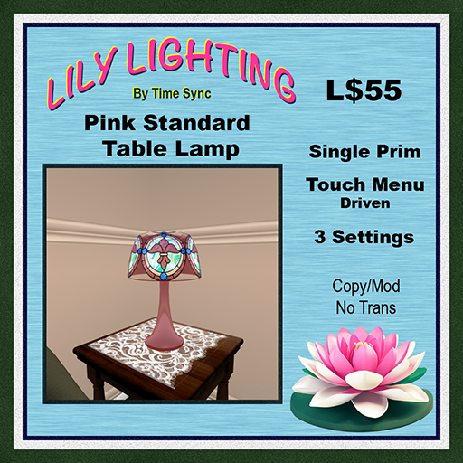 Pink Standard Table Lamp