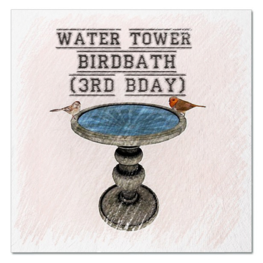 UA [FP-texture] DFS Water Tower - Birdbath (3rd Bday)