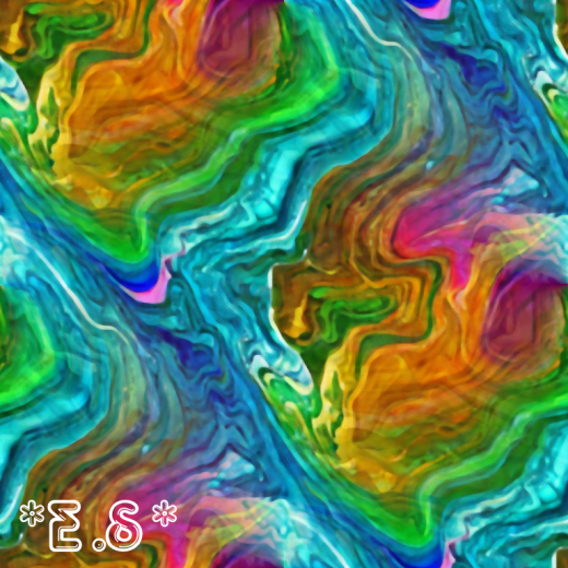 *E.S* Rainbow Marble Texture 1 - Full Perm - Seamless