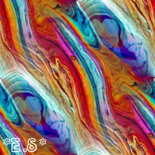 *E.S* Rainbow Marble Texture 5 - Full Perm - Seamless