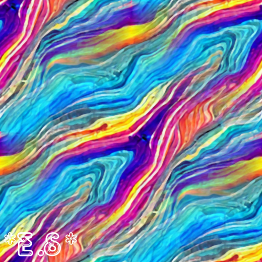 *E.S* Rainbow Marble Texture 7 - Full Perm - Seamless