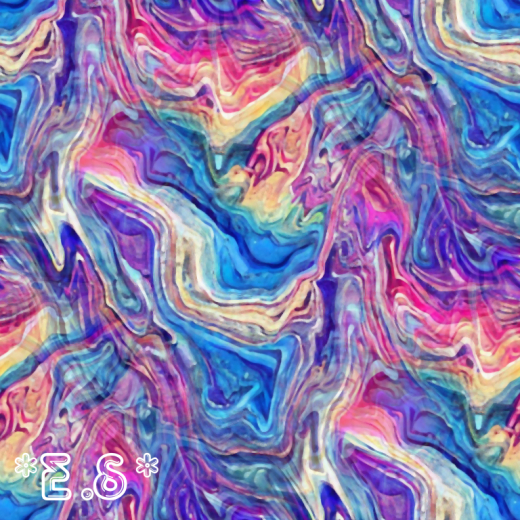 *E.S* Rainbow Marble Texture 9 - Full Perm - Seamless