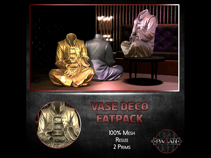 [Pagan]  Vase decorative fatpack