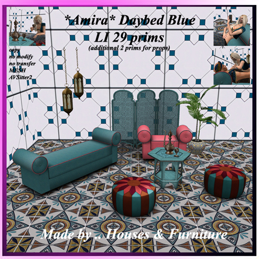 *Amira* Daybed Blue