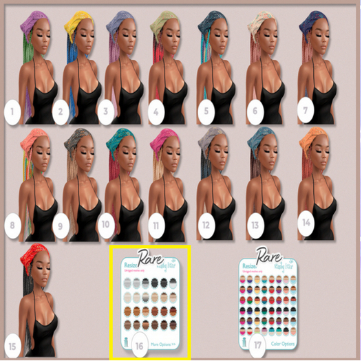 16. *Vanity Hair*:55 Pack-16 RARE