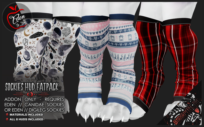 Eden & [.birchteeth.] // Sockies Texture Huds Fatpack