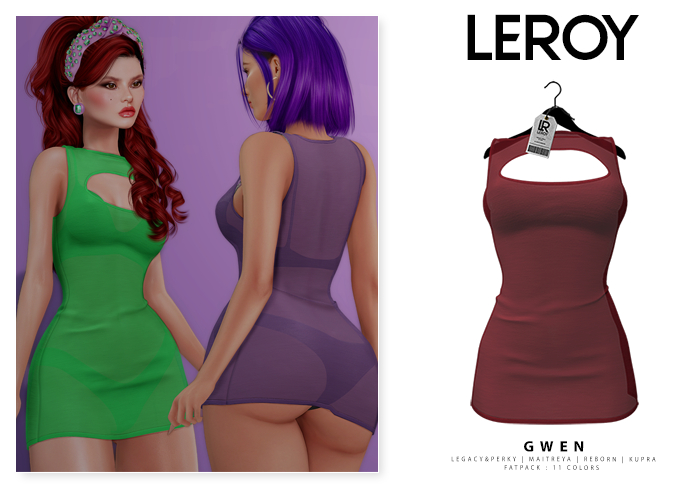 LEROY - Gwen Dress - Red