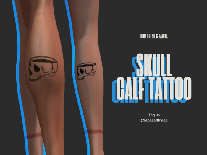 Labelled | Skull Calf Tattoo