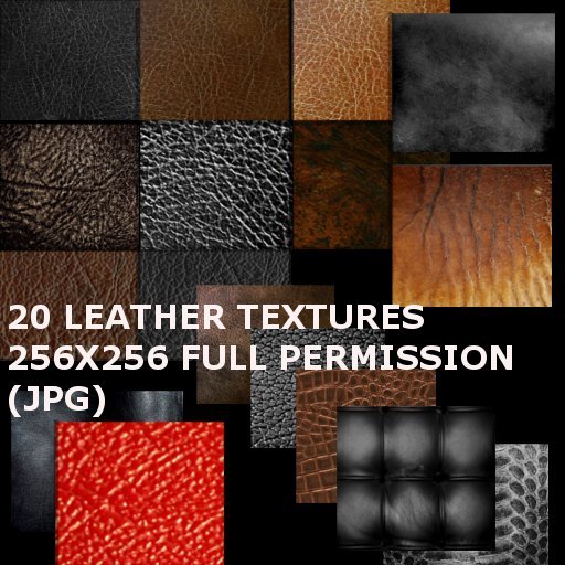 ::20 Full Perm Leather textures::