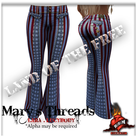 HOM Red White And Blue Jeans For Lara and Lucy Body
