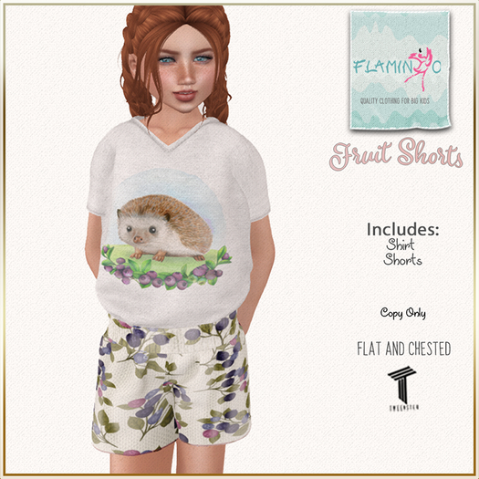 Tweenster Body Frame Fruit Shorts Blueberry