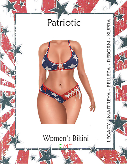 PATRIOTIC  Women's Mesh Bikini