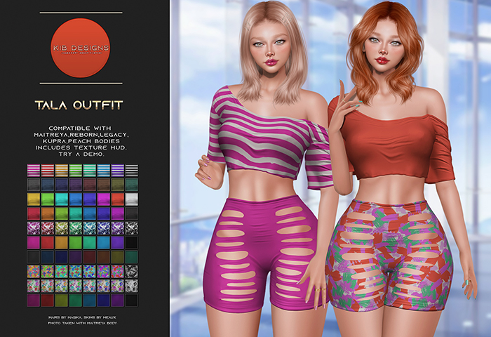 KiB Designs - Tala Outfit FATPACK 