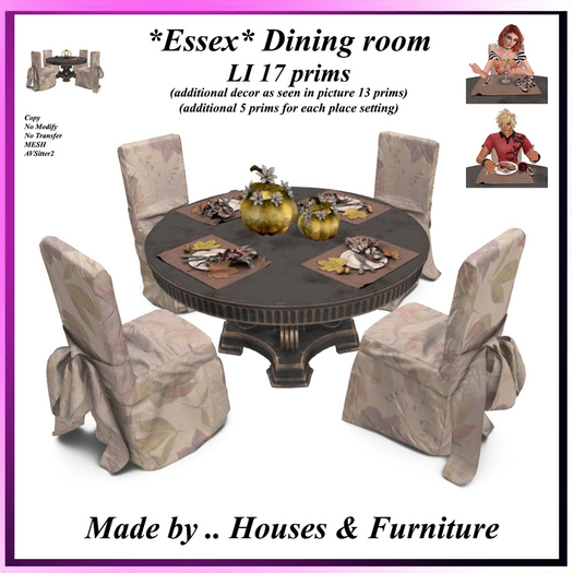 *Essex* Dining room Fall