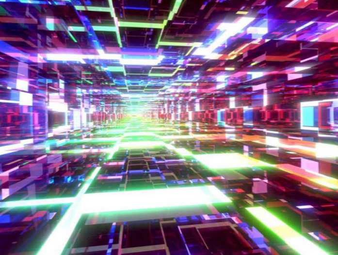 Neon Matrix Texture