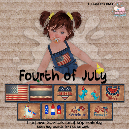 {HP} HUD Sunsuit - Fourth of July
