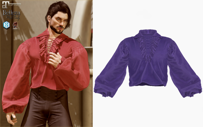 (Stitched) Locke Shirt - Purple