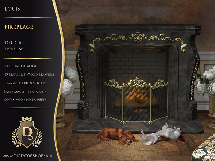 [Ds] Louis - Fireplace Decor
