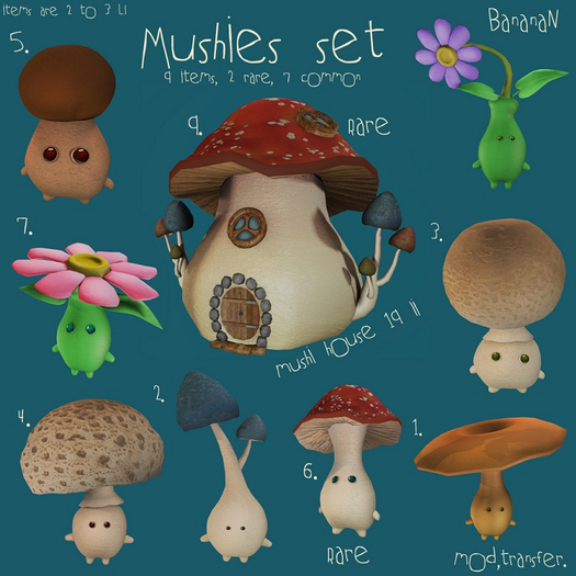 3. BananaN. Mushies set mushi 3
