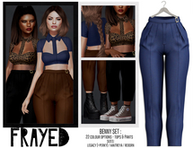 Frayed - Benny Pants - Ink