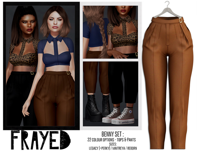 Frayed - Benny Pants - Tan