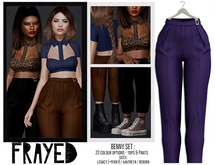 Frayed - Benny Pants - Purple