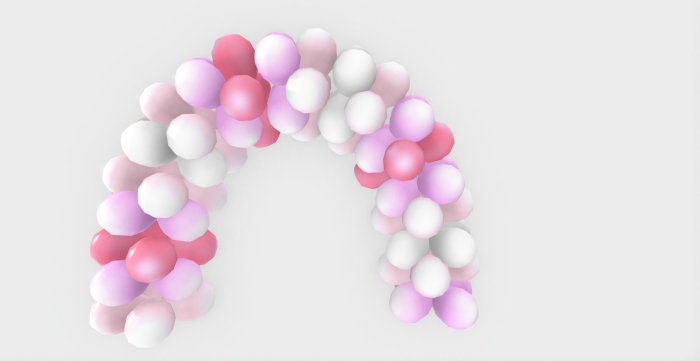Balloon arch - Baby pink