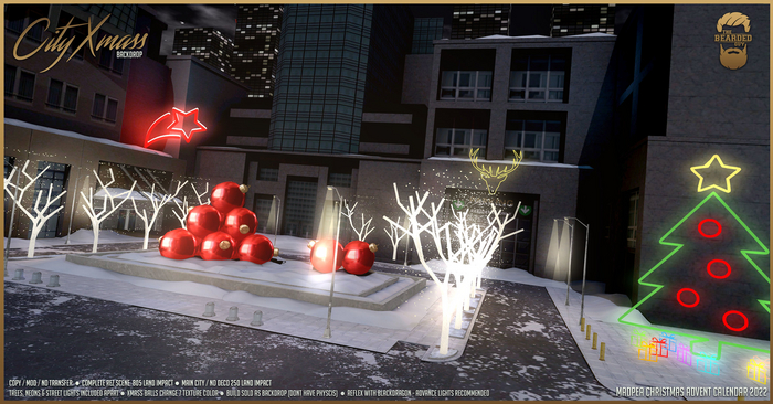Pack City Xmass Backdrop - The Bearded Guy