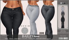 Dark Angel : Bailey Jeans - Mini Pack [1] Legacy - Maitreya - Reborn + [Juicy Rolls] - Belleza Gen.X - Erika