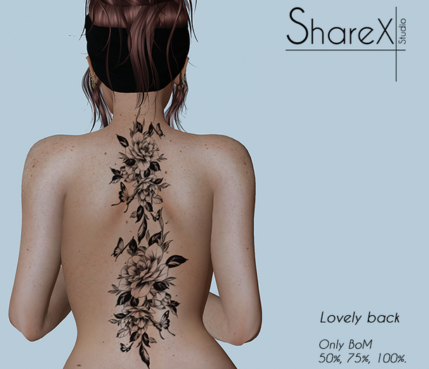 ShareX Studio Lovely Back Tattoo