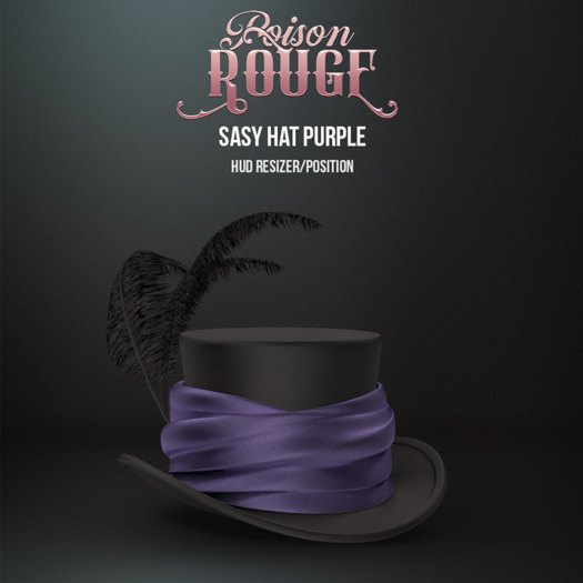 POISON ROUGE Sasy Hat Purple